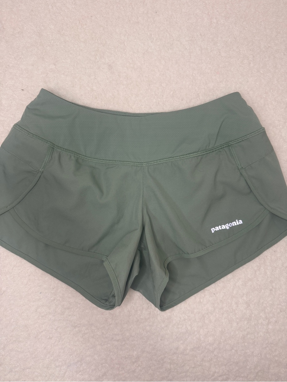Patagonia Green Running Shorts